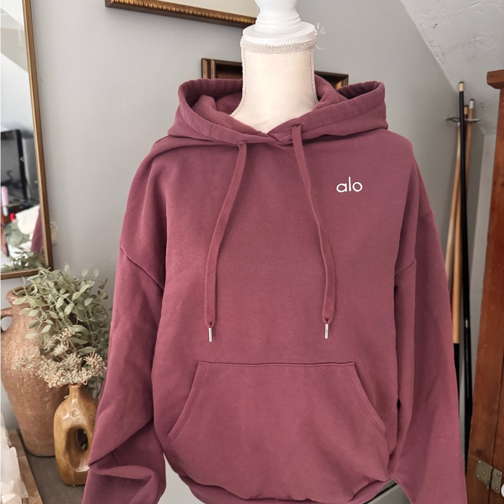 Alo Burgundy Truffl Hoodie